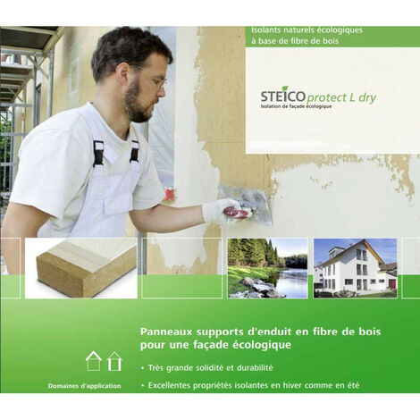 Panneau STEICO protect L dry 100mm 1200x400 chants droits - panneau(x) de 0,48 m²