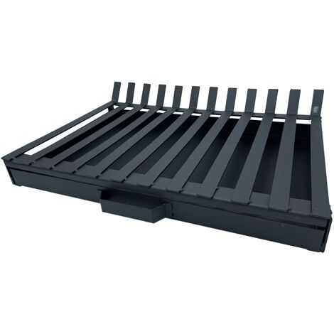 QEM – Grille de barbecue en fer 60 x 40 cm – Excellente répartition de chaleur – Pour grillades uniformes en extérieur