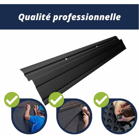 Profil de fixation PE pour membrane de fondation. Barre de 2ml.