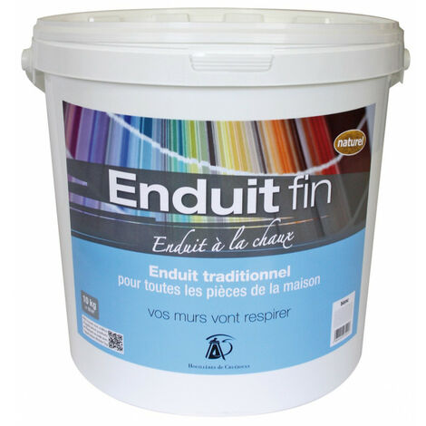 Enduit fin à la chaux n°1 - seau de 10 kg - Houillères de Cruéjouls  Seau de 10Kg