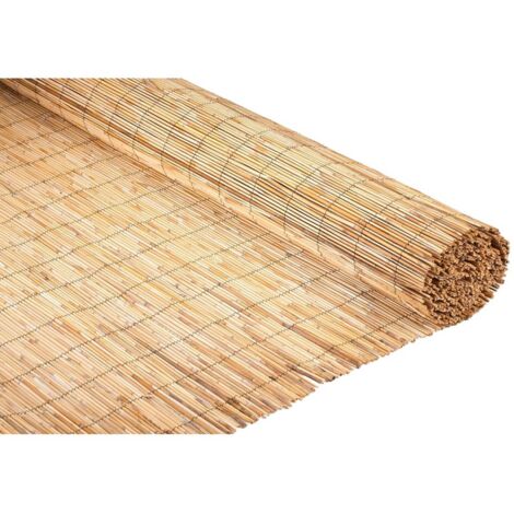 Écran de jardin en roseau naturel 1 x 3 m – Opacité 80 % – Protection contre le vent et le soleil – Brise vue pour espaces extérieurs (1/5)