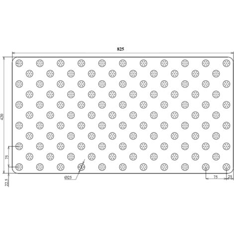 Dalle de vigilance podotactile TOLPLOT 825x420 mm aluminium noir