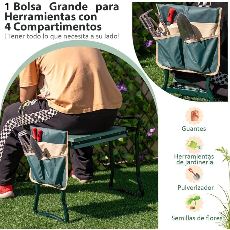 Taburete plegable, muebles gruesos portátiles, taburete alto