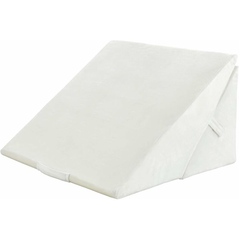 Almohada de para cama, almohada elevada para reposapiés, almohada  triangular suave para rodillas y espalda, almohada de elevación de piernas  para S