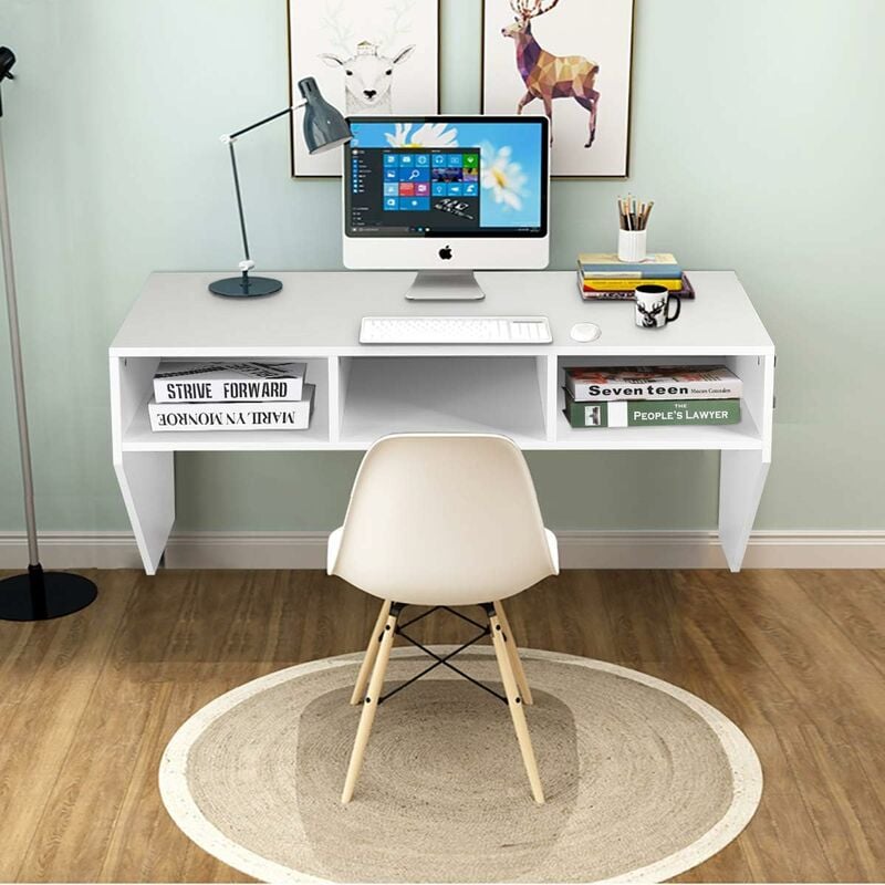 Mesa plegable de pared para computadora, escritorio plegable para  computadora, escritorio flotante estable y duradero, escritorio de cocina y  comedor