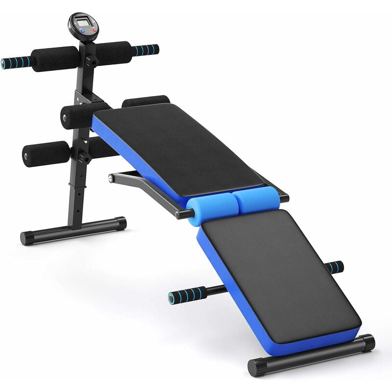 LUXTRI Banco de pesas máx. 150 kg plegable ajustable banco de musculación  entrenamiento completo