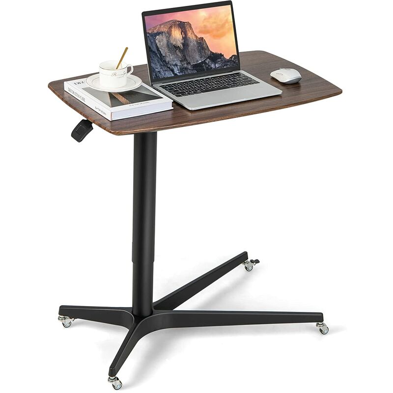Mesa plegable para computadora, escritorio portátil ajustable para laptop,  mesa de cama giratoria para computadora portátil, escritorio de pie para