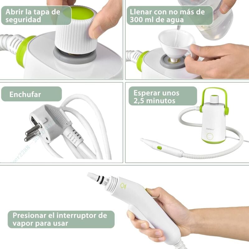 MOPA DE VAPOR X10 HIGIENIZANTE LIMPIADOR DE VAPOR ESTERILIZADOR MOPA