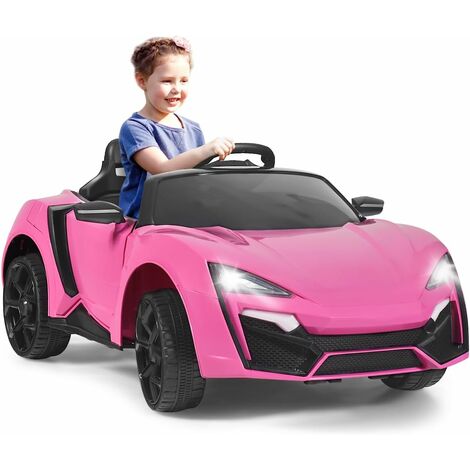 Go Kart eléctrico para niños, auto eléctrico de 6 V con control remoto,  cinturón de seguridad, arranque lento, música, vehículo eléctrico de 4  ruedas