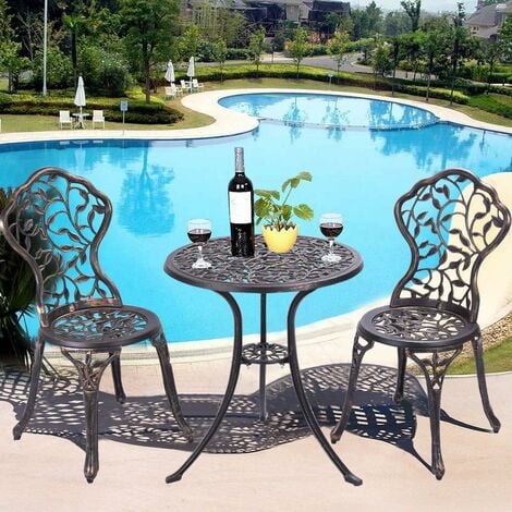 Comedor Exterior Mesa Set 10 Sillas Jardin Alberca