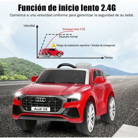 HOMCOM Coche Eléctrico para Niño +3 Años Audi Q5 con Mando a