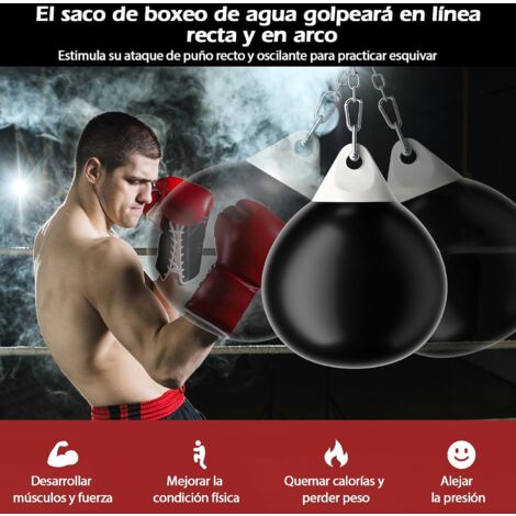 LUXTRI Saco de boxeo 120 cm 25 kg con relleno saco de arena con