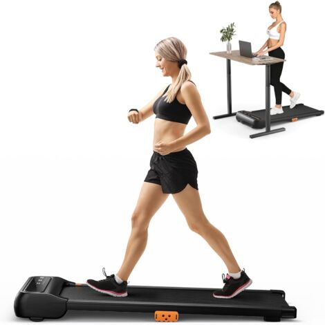 COSTWAY Cinta de Correr, 12 Programas Preestablecidos, Cinta de Andar Escritorio, 1-6,5 km/h, Control Remoto Reloj/Pantalla LED, Walking Pad Carga 120kg, Hogar Oficina (1/5)