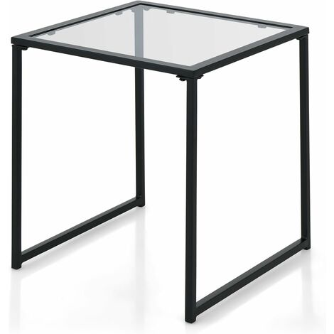 GARBAR MAX Mesa Cuadrada Interior, Exterior 70x70 Pie Aluminio