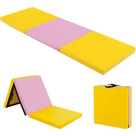 COSTWAY Colchoneta de Gimnasia Plegable 180x60x5cm Estera Suave de Yoga Entrenamiento Fitness (1/5)