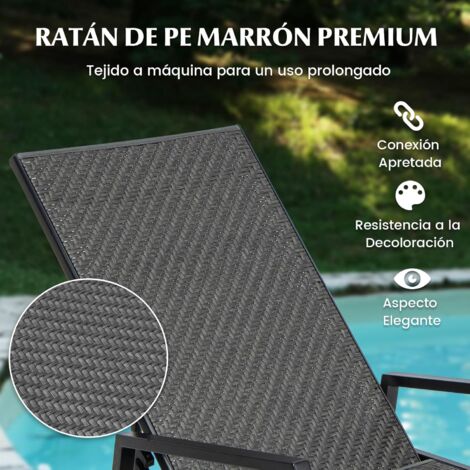 Juego De Jardín De Ratán 7 Piezas: Sofá 2 Plazas, Sillas, Mesas Y Otomanas - Ideal Para Terraza O Balcón