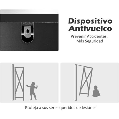COSTWAY Armario Baño, Armario Baño Columna de 5 Niveles, Mueble Baño, 2 Puertas, 38 x 38 x 160 cm (Negro)