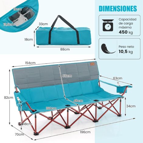 Silla Plegables Para Acampar, Con Portavasos Y Reposabrazos | Cuotas