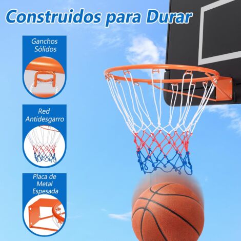 Canasta Baloncesto Infantil, Juegos de Aro Baloncesto Pared con Marcador Electrónico Doble, Sonido, Luz LED, Juguetes Deportivo Exterior Interior Regalo Cumpleaños Navidad 5 6 7 8 9 10 11 12 Años