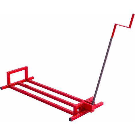 Dispositivo Elevador Tractores Plataforma Elevadora para Cortacésped de 400 KG Ajustable de Forma Continua