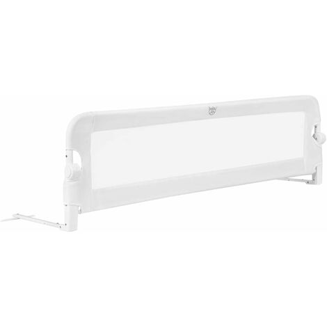 COSTWAY Barandilla de seguridad para Cama Protección para Bebé Riel de Cama Plegable (150x42cm, Blanco)