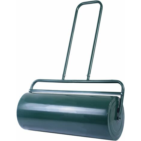 COSTWAY Rodillo de Césped de Jardín de Acero Rodillo de Mano de 48 L Apisonador para Césped Verde