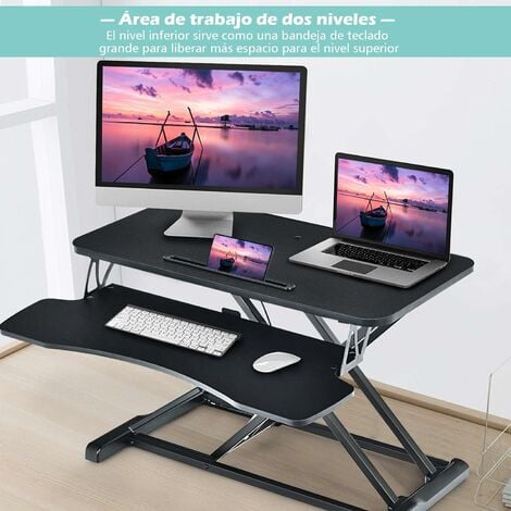 Mesa de ordenador portátil con elevación ajustable, escritorio de