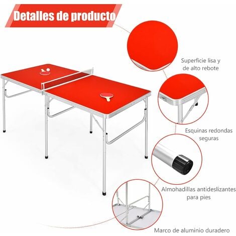 Mesa ping pong plegable 71 x 67 x 150 cm