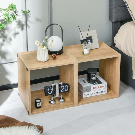 Estante creativo de madera para CD, soporte para CD, organizador de  almacenamiento para decoración del hogar y la oficina (horizontal)