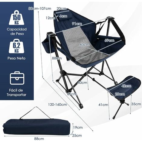 Silla de playa, mochila plegable, sillas de playa para adultos y niños, con  soporte para tazas, silla ajustable al aire libre para picnic en la playa
