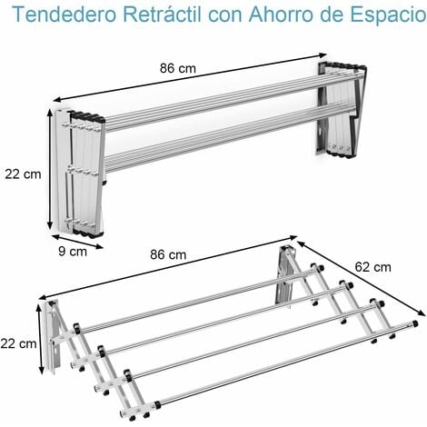 Tendedero Ropa Pared