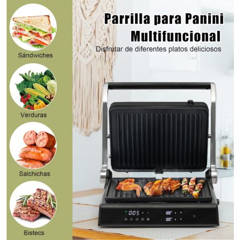 Tostadora De Pan Plancha Sandwichera Plana Parrilla Prensa Para Cocina  Electrica