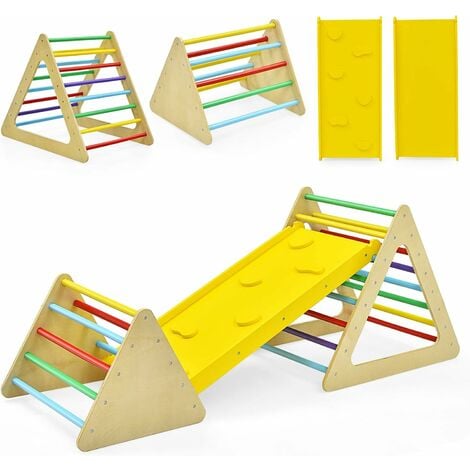 Juguetes de escalada para niños pequeños, juguetes de escalada súper  multifunción para niños pequeños, juguetes de escalada de triángulo de  madera