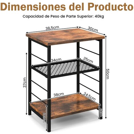 COSTWAY Mesa Auxiliar con Estación de Carga, Mesa Estrecha con Tapa  Abatible, Bolsillo Lateral & Estante