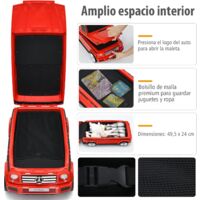 COSTWAY Maleta Infantil de Viaje con 6 Ruedas, Maleta y Coche 2 en 1 para  Viajar,