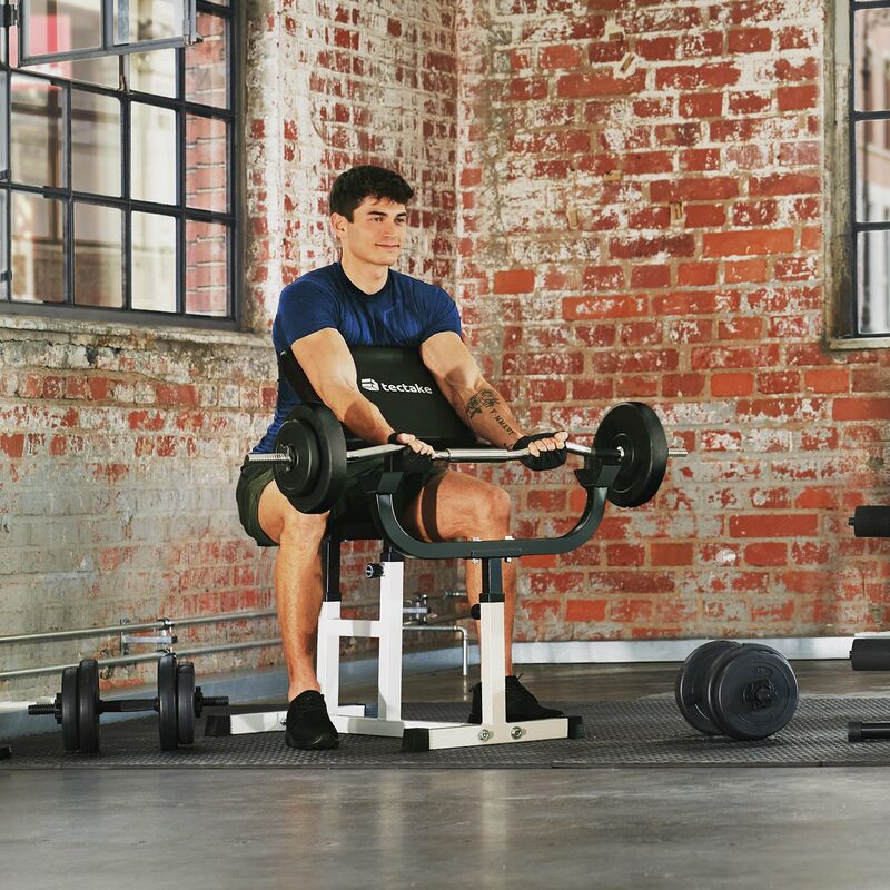 Costway preacher curl discount bench