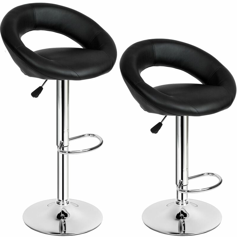 2 Bar Stools Christian made of Artificial Leather