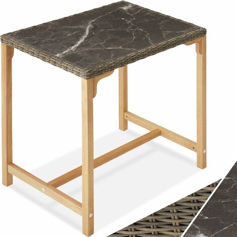 Garden Table Kutina - outdoor dining table, 96 x 65 x 100 cm - dining table, kitchen table, bar table - nature