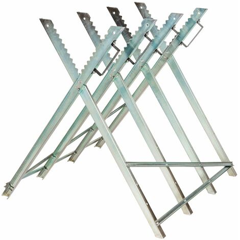 Metal folding store sawhorse