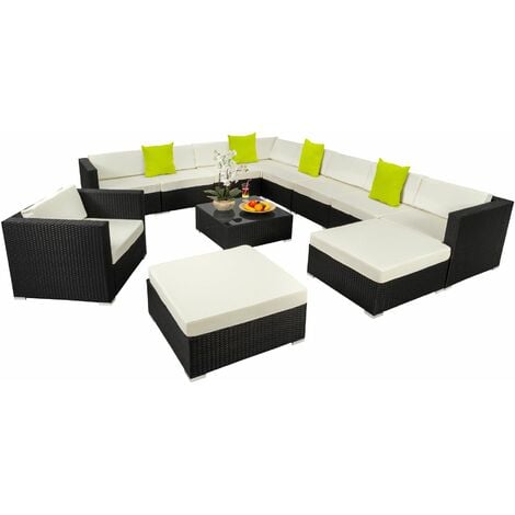 Rattan Garden Furniture Lounge Las Vegas Sofa Corner Black - Patio Furniture Las Vegas Rattan Garden Furniture Lounge Las Vegas Sofa Corner Black - Patio Furniture Las Vegas