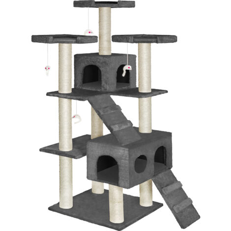 Cat Tree Knuti - 186 cm, sisal cat scratching post - cat scratching post, cat tower, scratching post - anthracite