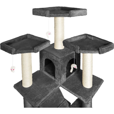 Cat Tree Knuti - 186 cm, sisal cat scratching post - cat scratching post, cat tower, scratching post - anthracite