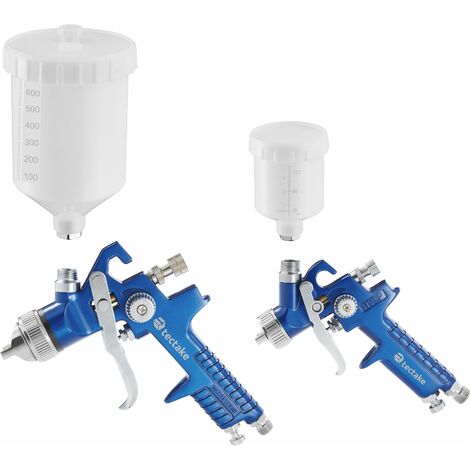Paint Spray Guns Set of 2 - HVLP, 0.8 and 1.3 mm nozzle, case included - paint spray gun, spray paint, car spray paint