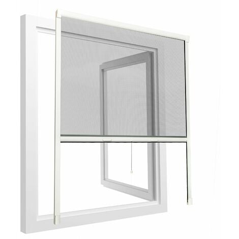 Fly Screen Roller Blind - window fly screen, window net, insect mesh - 110  x 160 cm