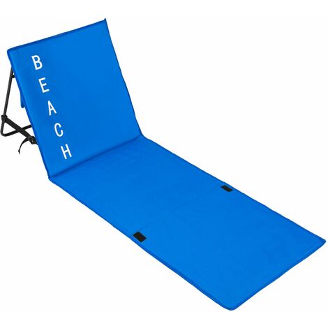 portable beach mat with backrest