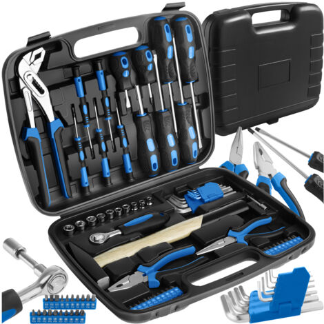 Tool Box Luigi - 57 piece tool set, clear arrangement - tool case, tool storage box, mobile tool box