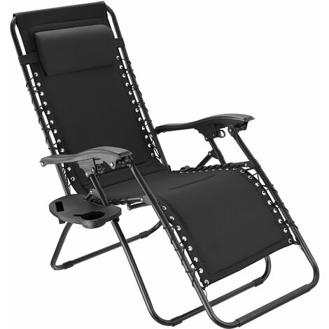 Garden Chair Giuseppe Lounge Outdoor Patio Black - Textoline Reclining Garden Chair Argos