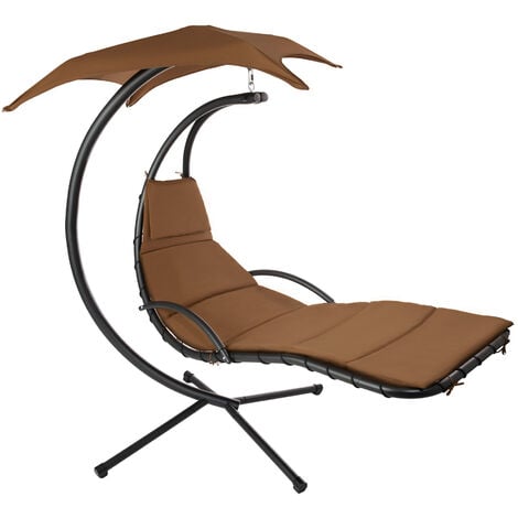 Hanging chair Kasia - garden swing seat, garden swing chair, swing chair - brown