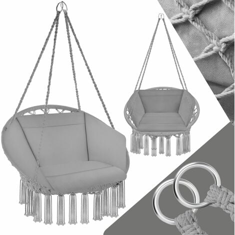 Hanging chair Grazia - garden swing seat, hanging egg chair, garden swing chair - grey