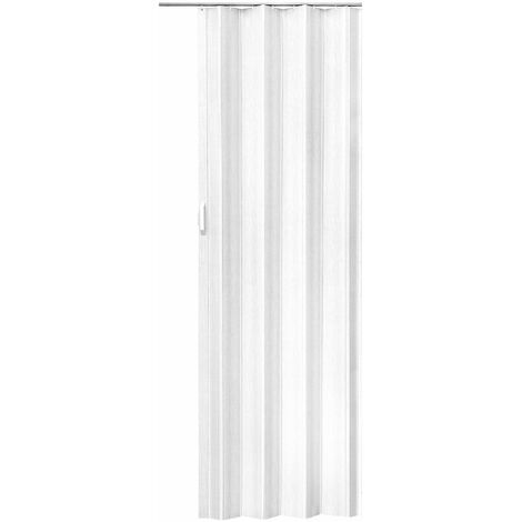 Internal Folding Door - double-walled profile with sliding handle, magnetic closure - room divider screen, folding screen, folding door - white